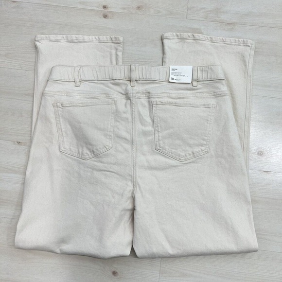 NEW J Jill Denim Jeans Women Size 18 Cream Modern Slim Boot Cut Stretch - Picture 11 of 14